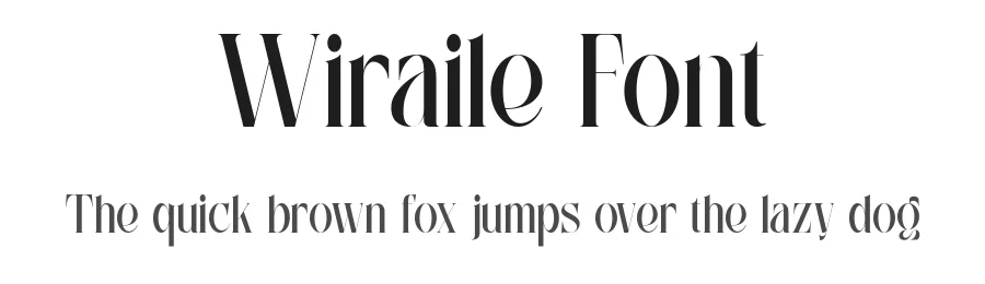 Wiraile Font by alit design — Serif Font