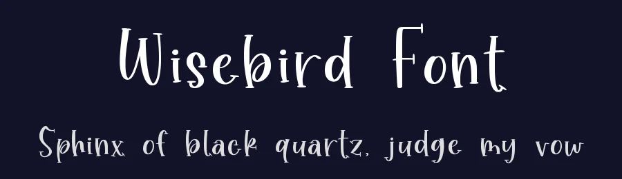 Wisebird Font by qwrtype — Display Font — thumbnail 2