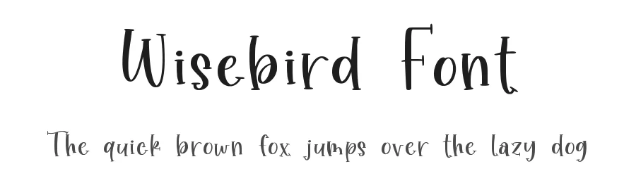Wisebird Font by qwrtype — Display Font
