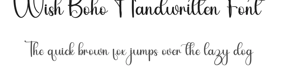 Wish Boho Handwritten Font by inermediaSTUDIO — Script Handwritten Font