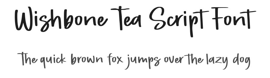 Wishbone Tea Script Font by Allouse.Studio — Script Handwritten Font