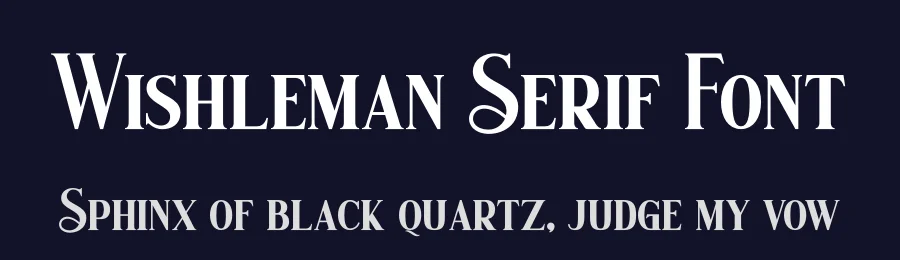Wishleman Serif Font by fontkong — Serif Font — thumbnail 2