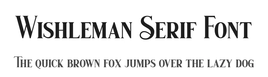 Wishleman Serif Font by fontkong — Serif Font