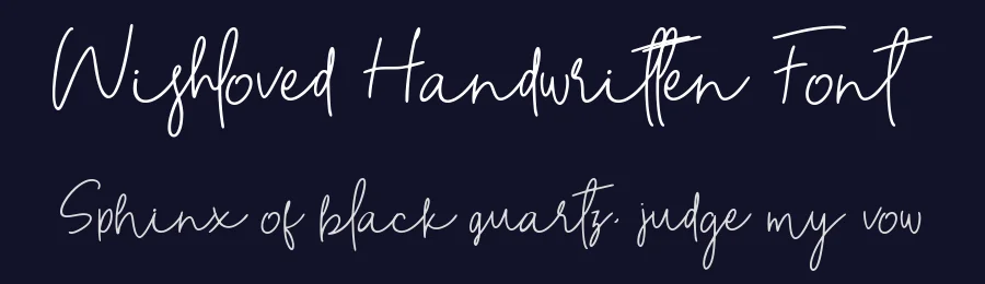 Wishloved Handwritten Font by GlyphStyle — Script Handwritten Font — thumbnail 2