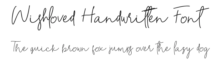 Wishloved Handwritten Font by GlyphStyle — Script Handwritten Font