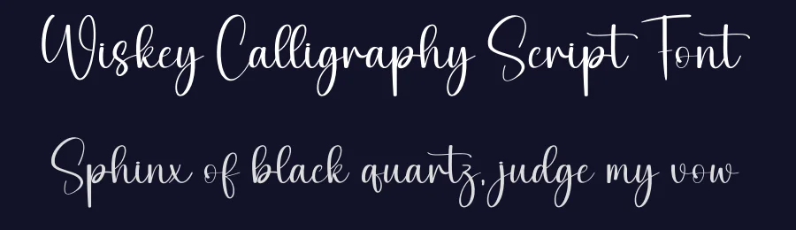 Wiskey Calligraphy Script Font by creativeletter — Script Handwritten Font — thumbnail 2