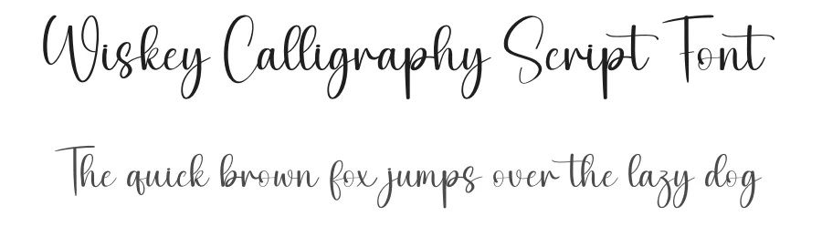 Wiskey Calligraphy Script Font by creativeletter — Script Handwritten Font