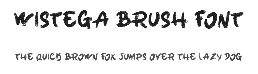 Wistega Brush Font by Dhabee — Script Handwritten Font