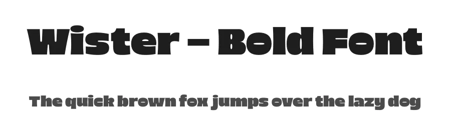Wister – Bold Font by limitype — Display Font