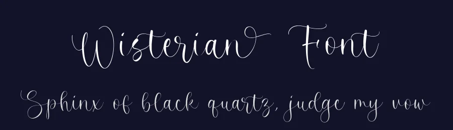 Wisterian Font by balpirick — Script Handwritten Font — thumbnail 2