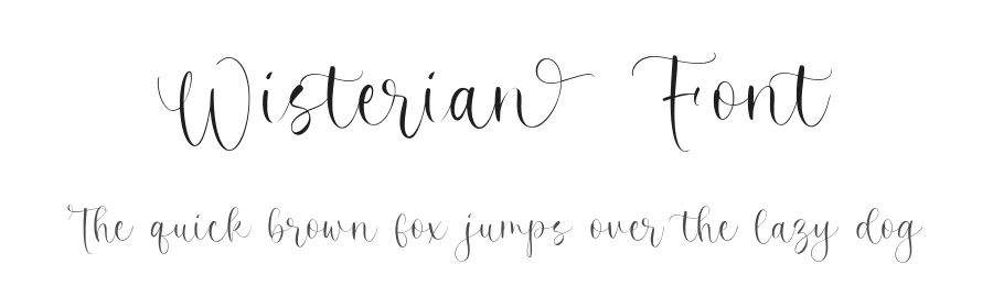 Wisterian Font by balpirick — Script Handwritten Font