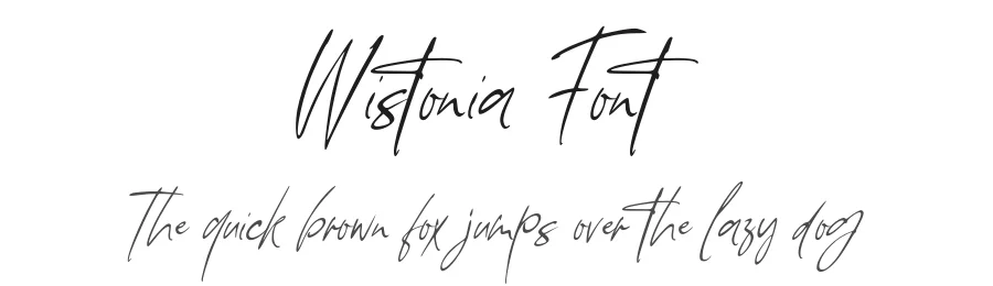 Wistonia Font by Tebal Tipisstd — Script Handwritten Font