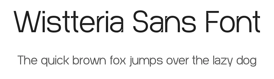 Wistteria Sans Font by MabΓΌtype β Sans Serif Font