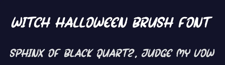 Witch Halloween Brush Font by andikastudio — Display Font — thumbnail 2