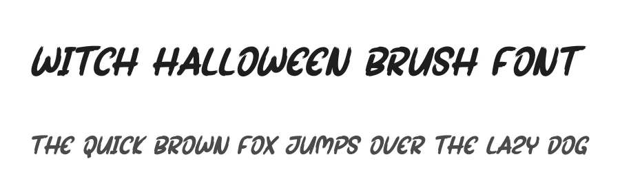 Witch Halloween Brush Font by andikastudio — Display Font