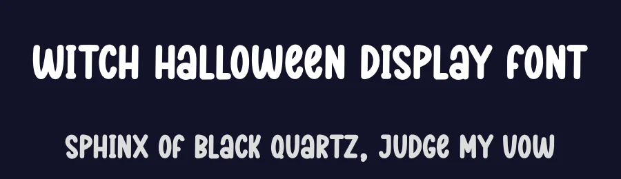Witch Halloween Display Font by creativeletter — Display Font — thumbnail 2