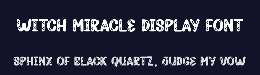Witch Miracle Display Font by andikastudio — Display Font — thumbnail 2