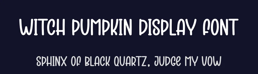 Witch Pumpkin Display Font by creativeletter — Display Font — thumbnail 2