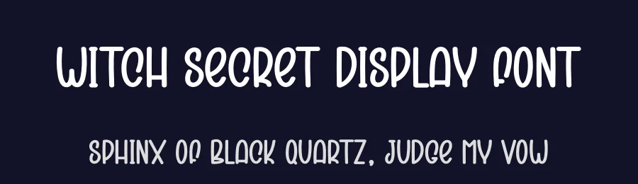 Witch Secret Display Font by creativeletter — Display Font — thumbnail 2