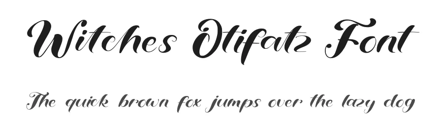Witches Otifatz Font by Dhabee — Decorative Font