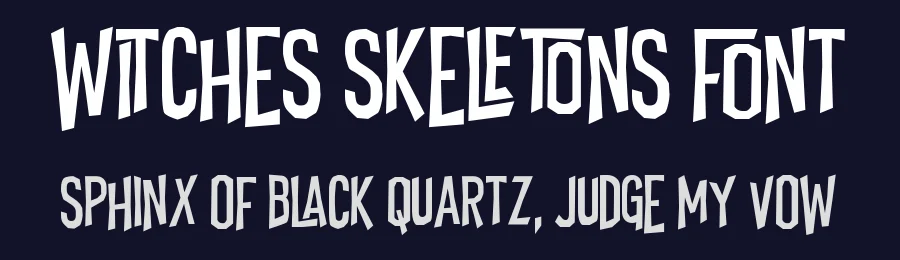 Witches Skeletons Font by AM Designs — Display Font — thumbnail 2