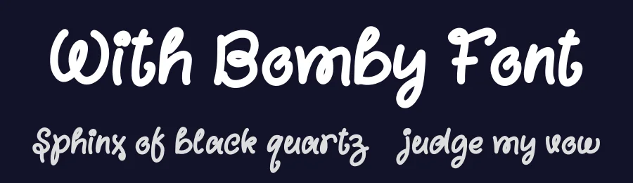 With Bomby Font by Yoga Letter — Display Font — thumbnail 2