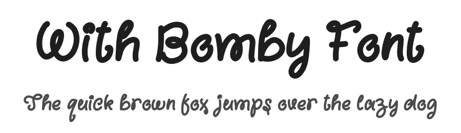 With Bomby Font by Yoga Letter — Display Font