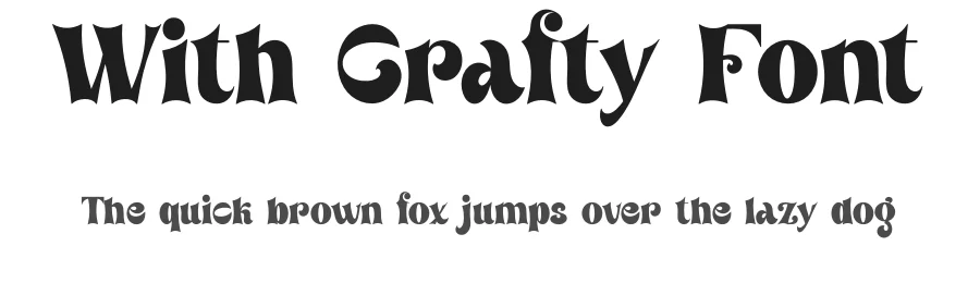With Crafty Font by airotype — Display Font