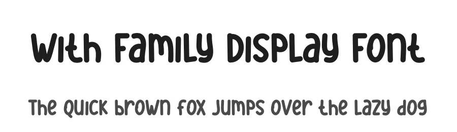 With Family Display Font by andikastudio — Display Font