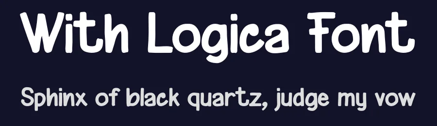 With Logica Font by Rachmad bagus f — Display Font — thumbnail 2