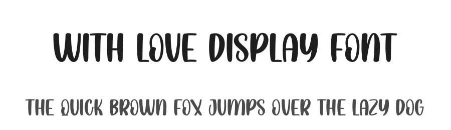 With Love Display Font by creativeletter — Display Font