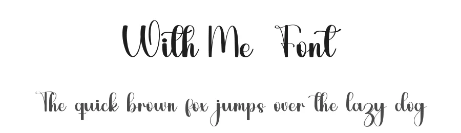 With Me Font by inermediaSTUDIO — Script Handwritten Font