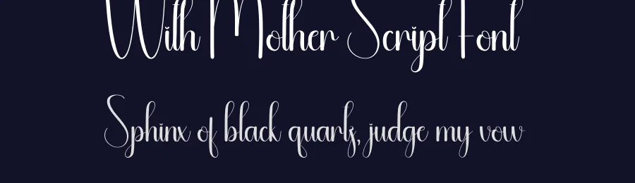 With Mother Script Font by andikastudio — Script Handwritten Font — thumbnail 2