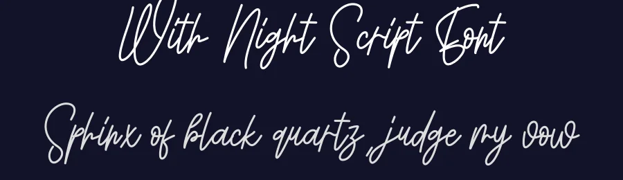 With Night Script Font by creativeletter — Script Handwritten Font — thumbnail 2
