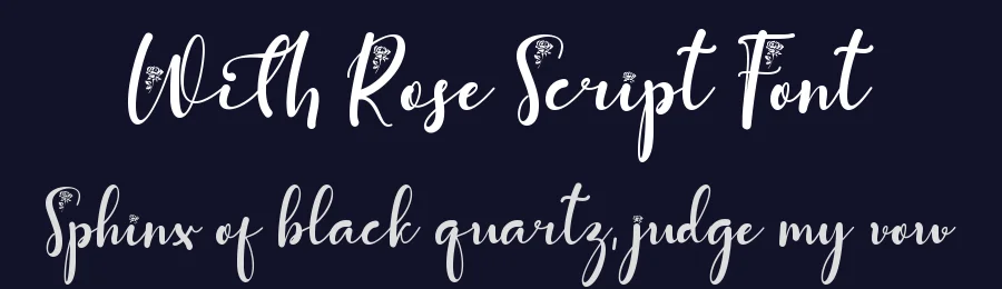 With Rose Script Font by Yoga Letter — Script Handwritten Font — thumbnail 2