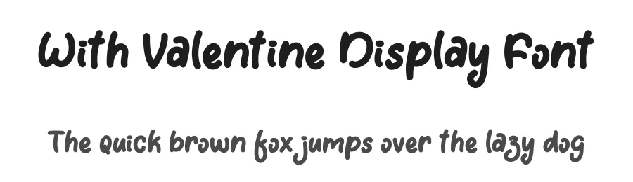 With Valentine Display Font by Yoga Letter — Display Font
