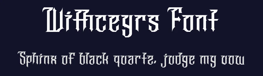 Withceyrs Font by Dhabee — Blackletter Font — thumbnail 2