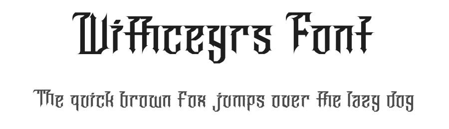 Withceyrs Font by Dhabee — Blackletter Font
