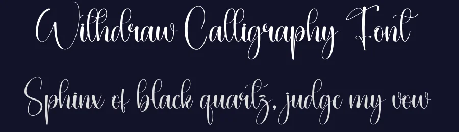 Withdraw Calligraphy Font by creativeletter — Script Handwritten Font — thumbnail 2