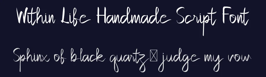 Within Life Handmade Script Font by edricstudio — Script Handwritten Font — thumbnail 2