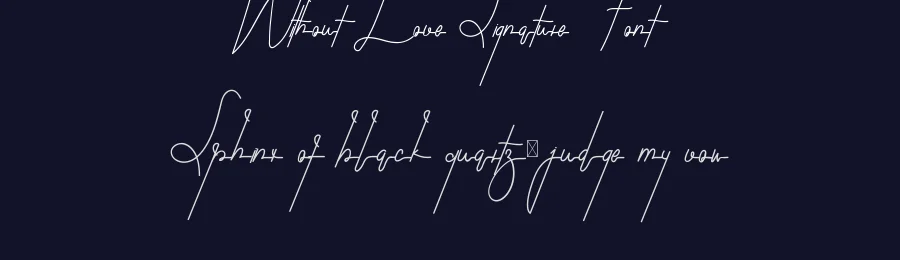 Without Love Signature Font by edricstudio — Script Handwritten Font — thumbnail 2