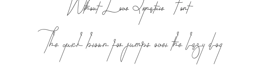 Without Love Signature Font by edricstudio — Script Handwritten Font