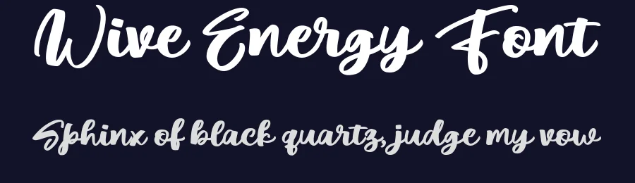 Wive Energy Font by vaiminit — Script Handwritten Font — thumbnail 2