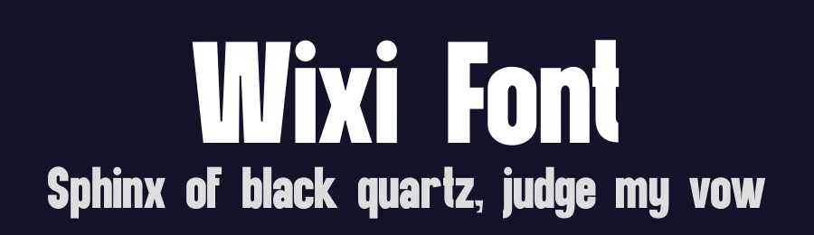 Wixi Font by JNJ studio — Display Font — thumbnail 2