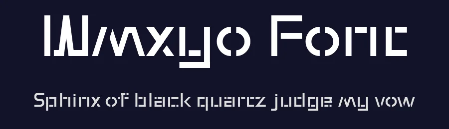 Wmxyo Font by ffeeaarr — Display Font — thumbnail 2