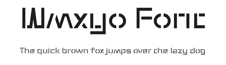 Wmxyo Font by ffeeaarr — Display Font