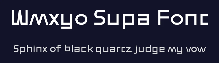 Wmxyo Supa Font by ffeeaarr — Serif Font — thumbnail 2