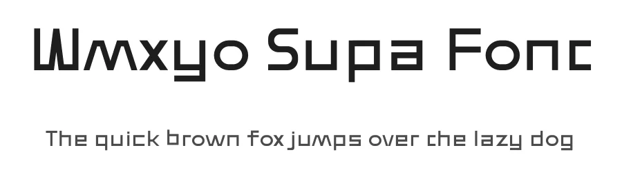 Wmxyo Supa Font by ffeeaarr — Serif Font