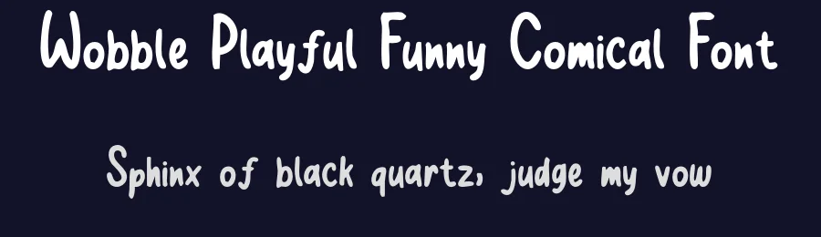 Wobble Playful Funny Comical Font by roomspace.cl — Script Handwritten Font — thumbnail 2
