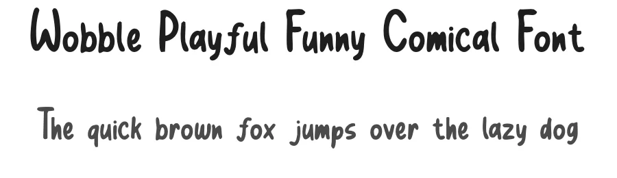 Wobble Playful Funny Comical Font by roomspace.cl — Script Handwritten Font
